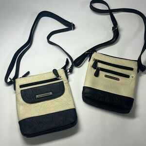 Pair of Stone Mountain Leather Crossbody Bags Purses
